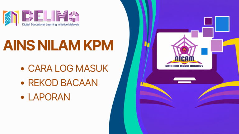 AINS NILAM KPM: Cara Log Masuk, Rekod Bacaan & Laporan