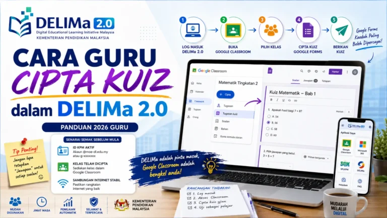 Cara Guru Cipta Kuiz dalam DELIMa 2.0