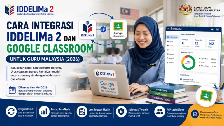 Cara Integrasi IDDELIMa 2 dan Google Classroom untuk Guru Malaysia