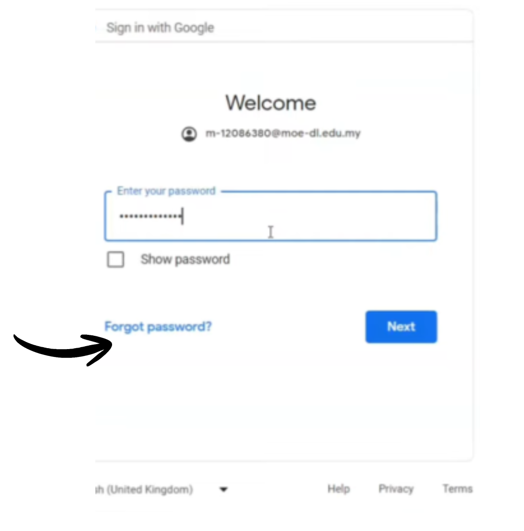Cara klik Forgot Password pada halaman log masuk DELIMa 2.0 (1)